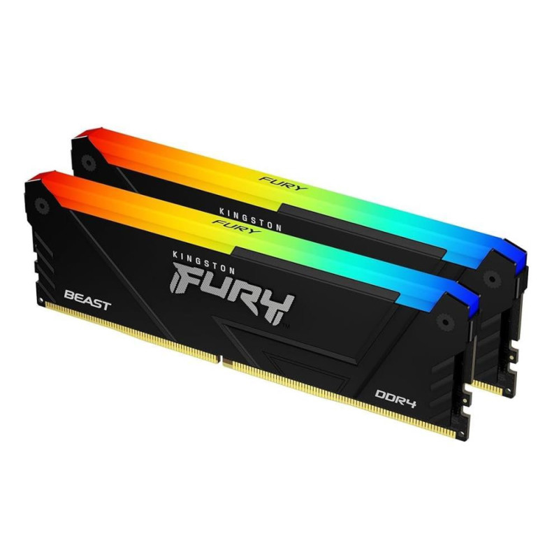 Kingston Technology FURY 16GB 3200MT / s DDR4 CL16 DIMM (Kit of 2) Beast RGB 740617337532