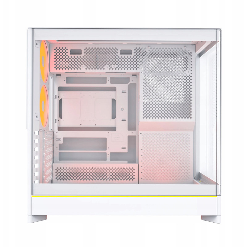 Montech HS02 PRO tower case white tempered glass x 2