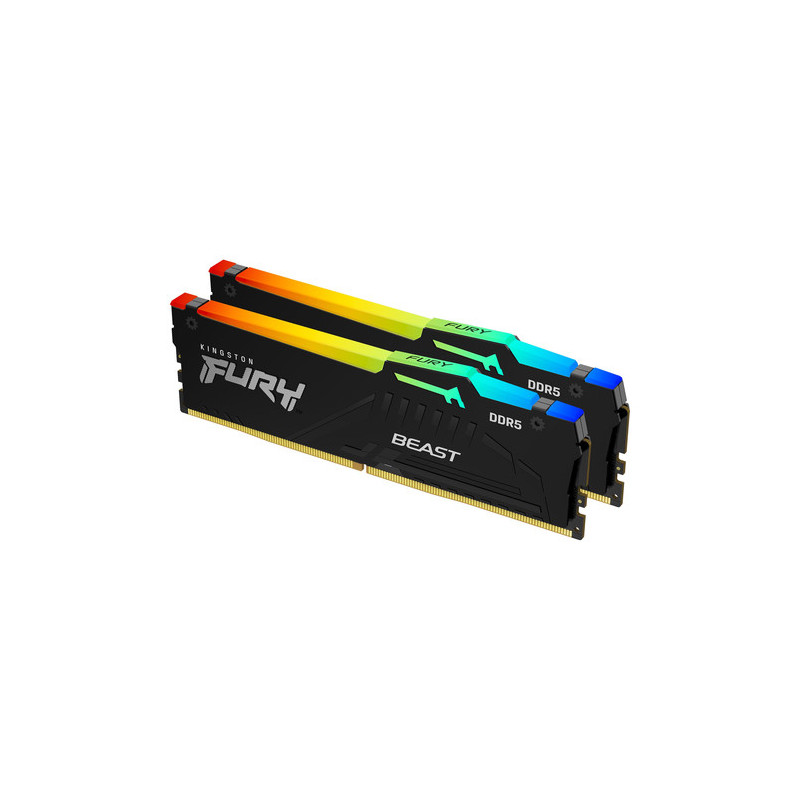 Kingston DDR5 16GB - 6000 - CL - 36 - Dual-Kit - KF560C36BBEAK2-16 Beast RGB