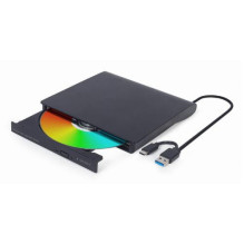 Gembird External USB DVD Drive DVD-USB-031 Interface USB Type-C (m) USB 3.1 Gen. 1 DVD plus-minus R / RW / CD plus-minus