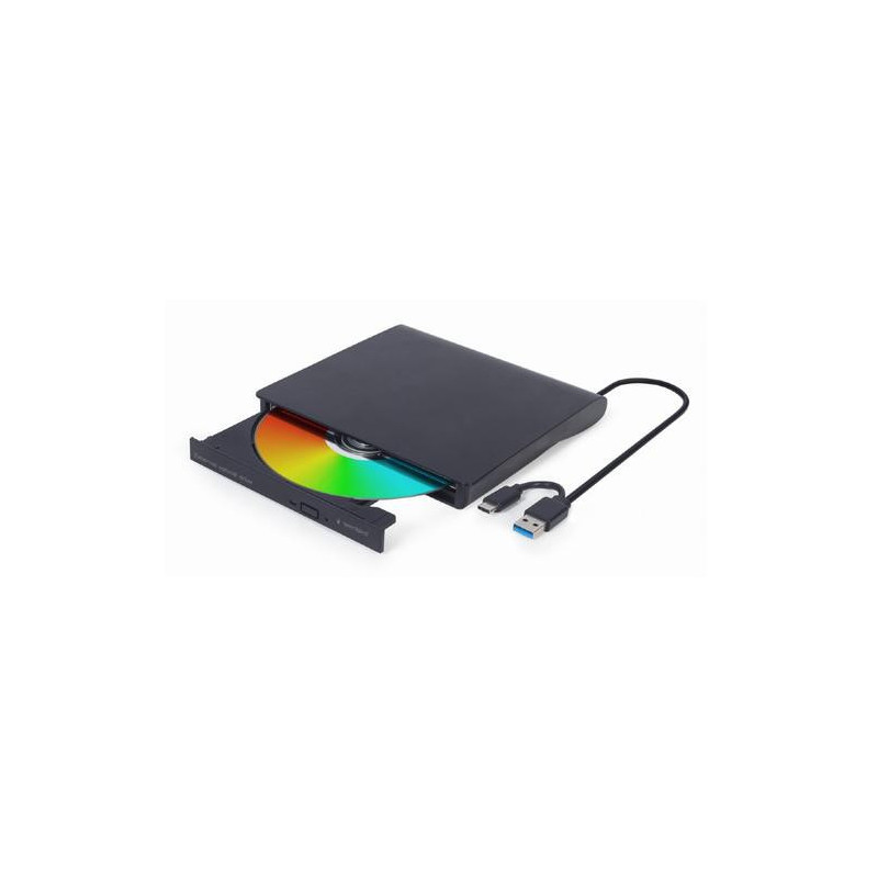 Gembird External USB DVD Drive DVD-USB-031 Interface USB Type-C (m) USB 3.1 Gen. 1 DVD plus-minus R / RW / CD plus-minus