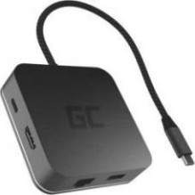 Green Cell 6in1 (USB 3.0 HDMI Ethernet USB-C) for Apple MacBook Dell XPS Asus ZenBook and others