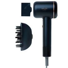 Adler Hair Dryer AD 2270 SUPERSPEED 1600 W Number of temperature settings 3 Ionic function Diffuser nozzle Black 5905575