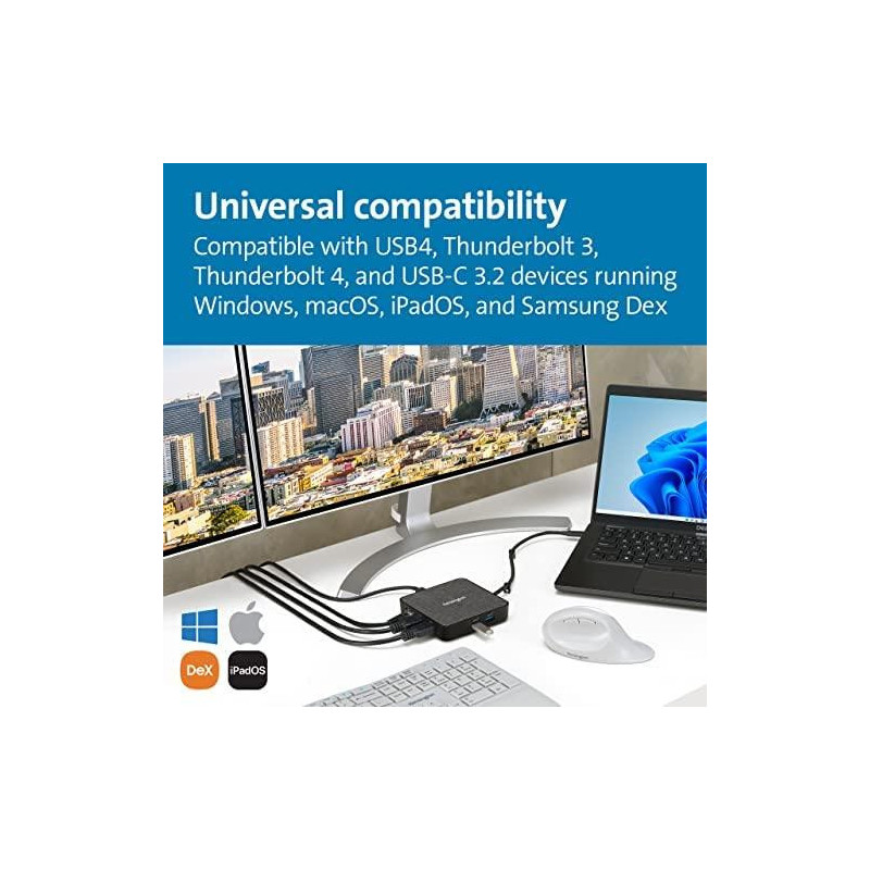 Kensington Dockingstation MD120U4 USB4 &amp; Thunderbolt4 Mobile