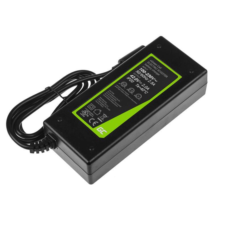 Green Cell Charger for Xiaomi Mija M365 M365 Pro / Segway Ninebot ES1 ES2 ES3 ES4 / Lime / Hive / Bird