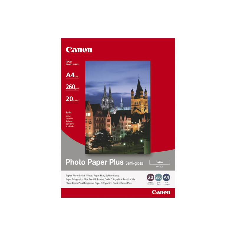 Paper Canon SG201 Photo Paper Plus Semi-glossy 260g A4 20sheets