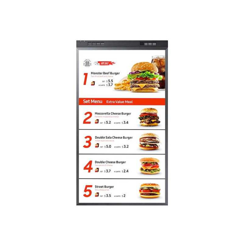 Samsung OM55N-DS OMN-DS Series - 55" dual sided LED flat panel display - Full HD - outdoor - for digital signage