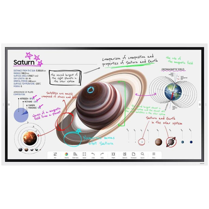 Samsung Digital Flipchart Flip Pro WM65B - 165 cm (65") - 3840 x 2160 4K UHD