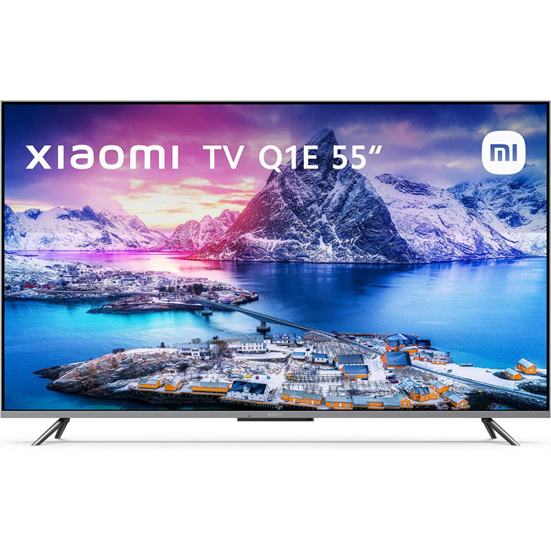 Xiaomi Mi QLED TV Q1E 55 Android 10 4K UHD Wi-Fi DVB-T2 / C / S2 Black (Nedaudz boj. iepak.)