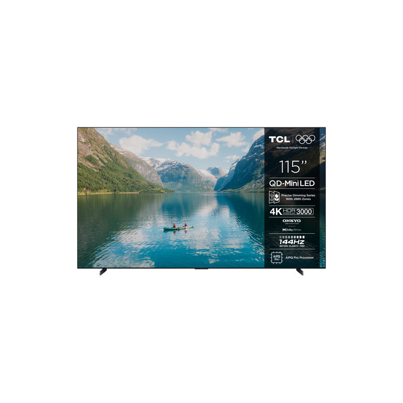 TCL 115C7K TV 2.92m (115") 4K Smart TV Wi-Fi Black 3000 cd / m²