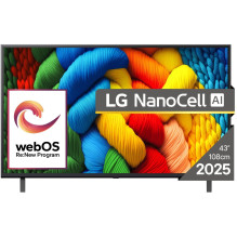 TV SetLG43 "4K Ultra HD3840 x 2160 pixelsFlat16:9LED43NANO80A3B