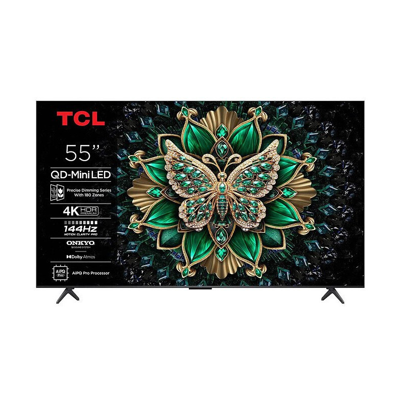 TV SetTCL55 "4K Ultra HD3840 x 2160 pixelsFlatQD-Mini LED55C61K