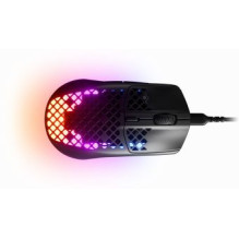 SteelSeries Gaming Mouse Aerox 3 (2022 Edition) Optical RGB LED light Onyx Wired
