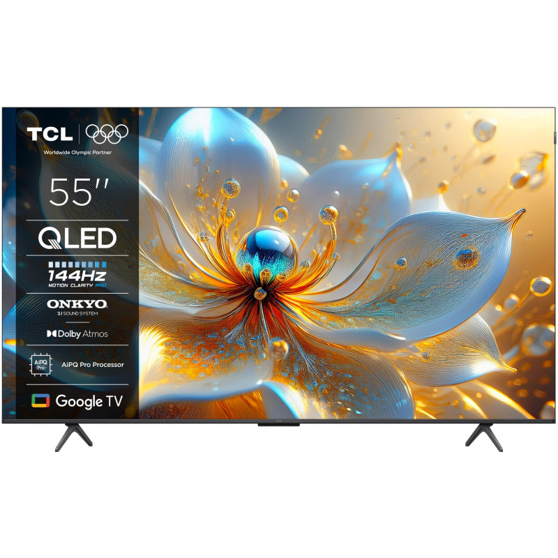 TCL 55T8C 55 4K UHD (2160p) Borstet metal