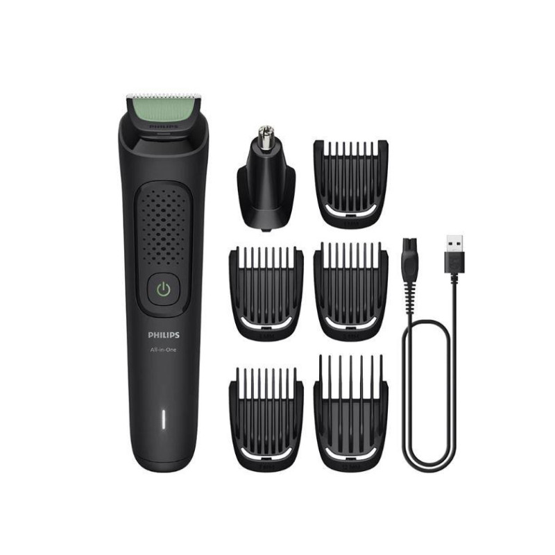 PHILIPS Multigroom series 3000 trimmeris (7-in-1) melns ar zaļu 8720689026543