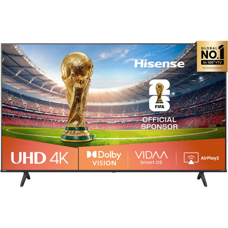 Hisense 4K TV 75A6Q 75 Smart TV VIDAA Smart OS UHD Black