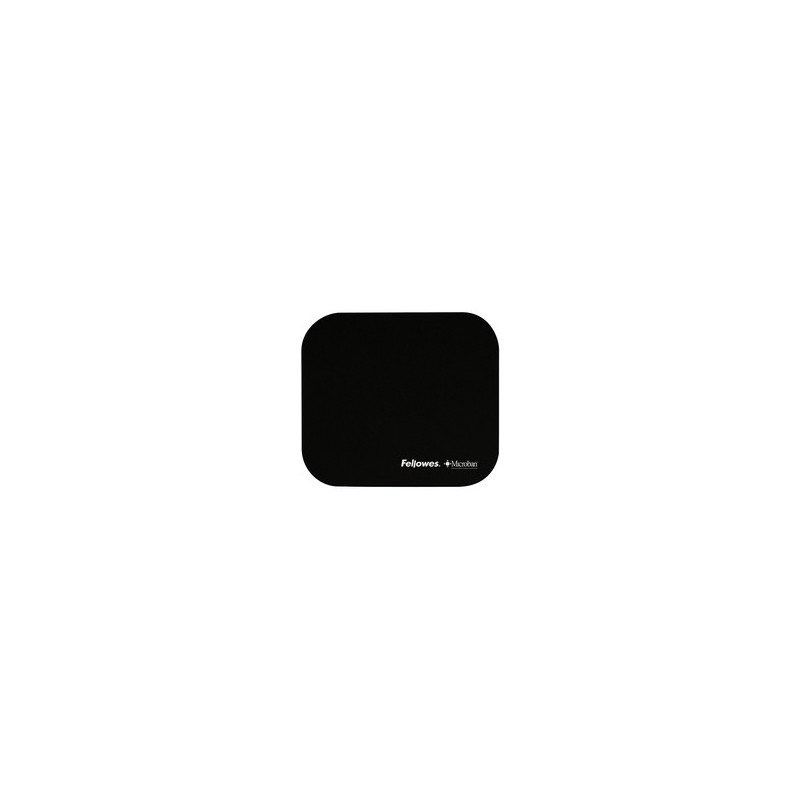 FELLOWES MOUSEPAD WITH MICROBAN BLACK