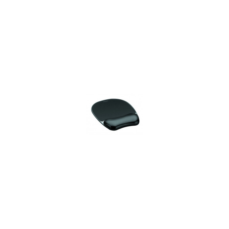 FELLOWES CRYSTAL BLACK MOUSEPAD &amp; WRIST