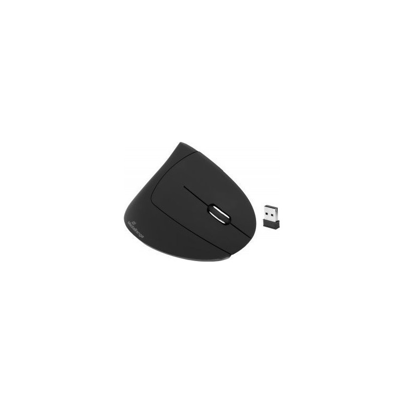 MediaRange Maus Wireless Vertical Rechtshander schwarz