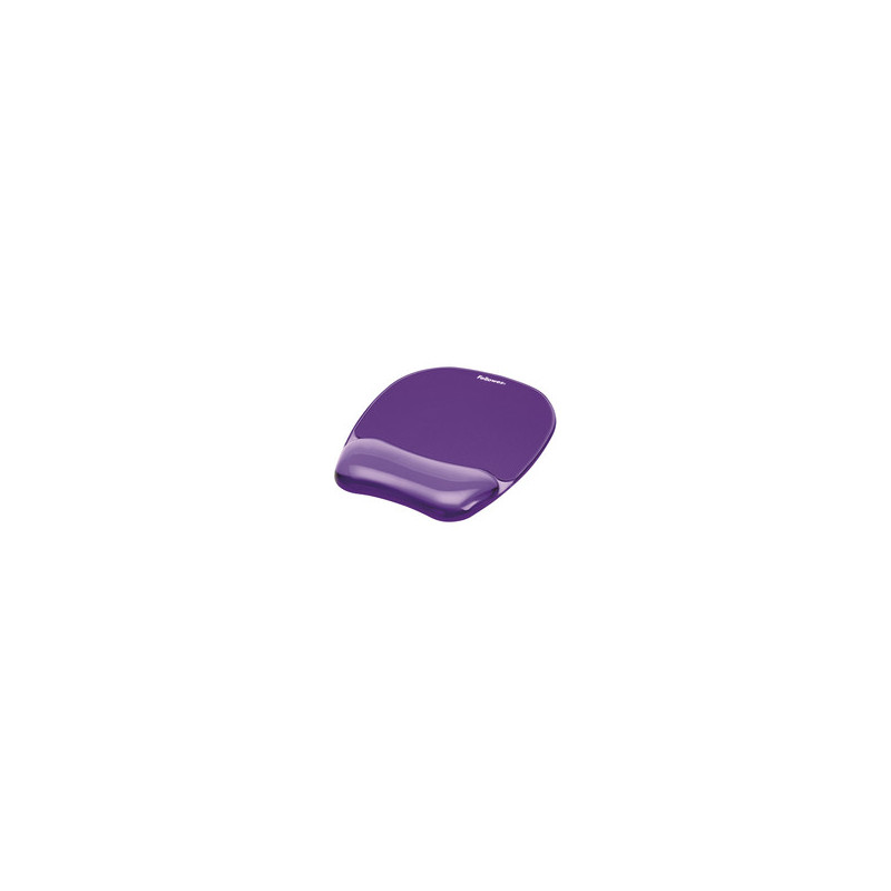 Fellowes Crystal Gel Mouse Gel Wrist Support purple