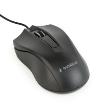 Gembird optical mouse MUS-3B-01 1000 DPI USB Black 1.35m cable length