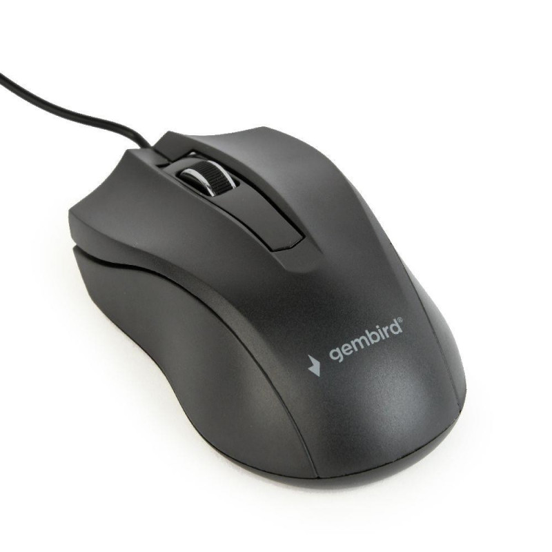 Gembird optical mouse MUS-3B-01 1000 DPI USB Black 1.35m cable length