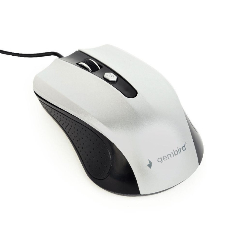 Gembird optical mouse MUS-4B-01-BS 1200 DPI USB Black / silver