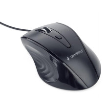 Gembird optical mouse MUS-4B-02 1200 DPI USB Black 1.35m cable length