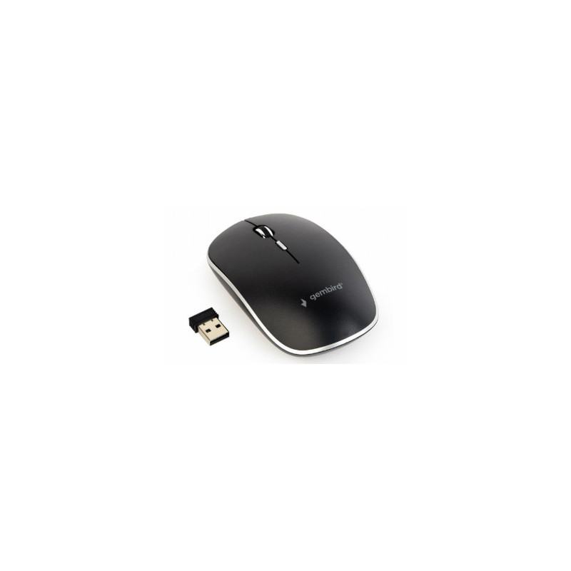Gembird Silent Wireless Optical Mouse MUSW-4BS-01 USB Black 8716309117425
