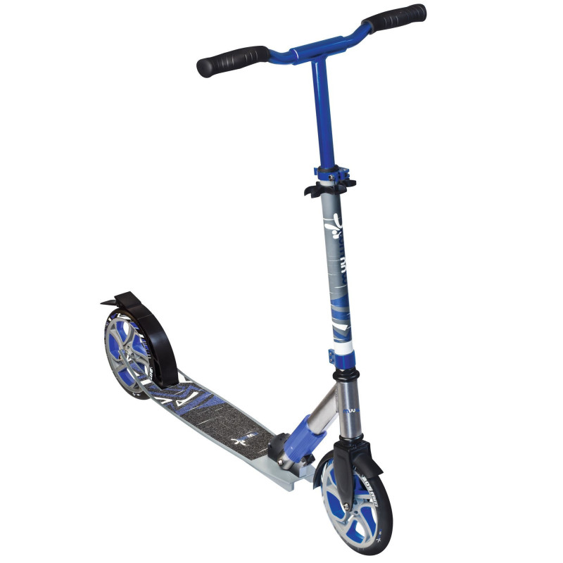 Akcija! Muuwmi Aluminium Scooter Deluxe skrejritenis 205 mm pelēks / zils AU 551