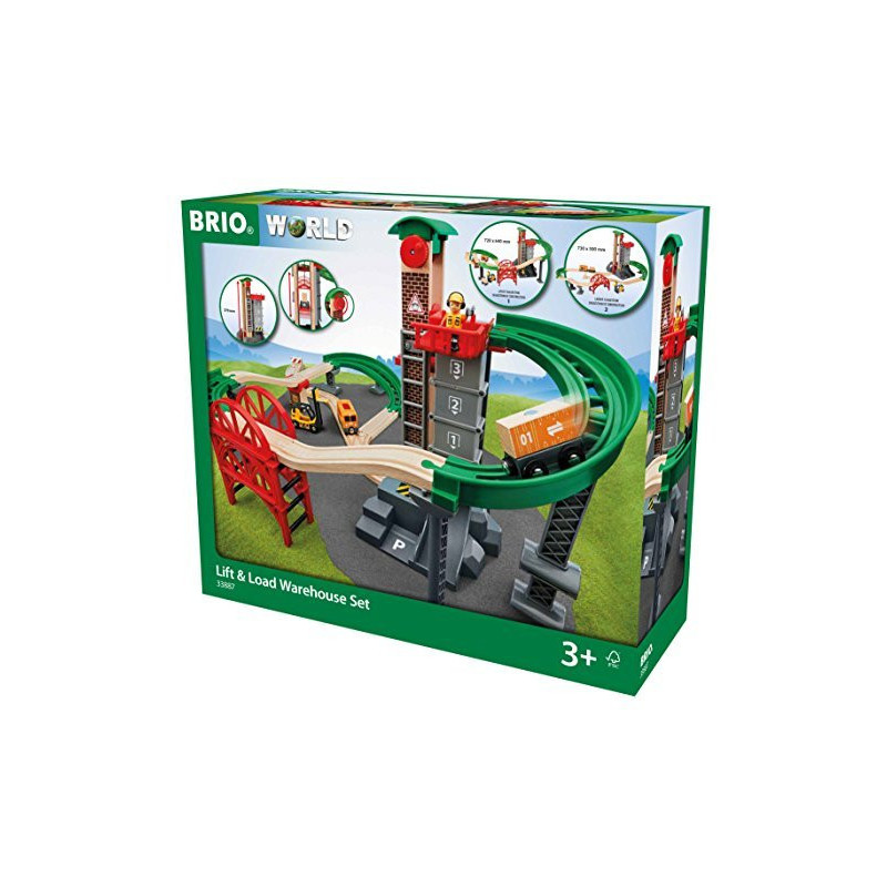 BRIO Large warehouse with lift - 33887