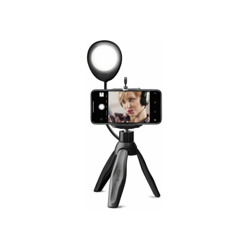 Telefona statīvs SBS Selfie tripod With light 8018417329180