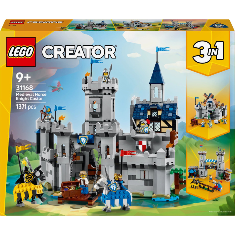 LEGO CREATOR 3 IN 1 31168 Medieval Horse Knight Castle