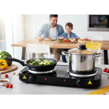 Esperanza EKH010K Electric cooker, top, 2 heating fields, black Esperanza EKH010K Electric cooker, top, 2 heating fields, black
