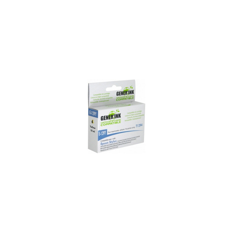 Tintes kārtridžs GenerInk Epson T1294Y Yellow E-129Y-GI