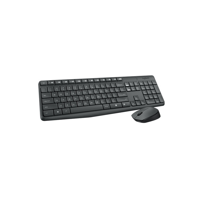 Logitech MK235 Wireless Keyboard and Mouse Combo GREY US