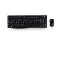 Logitech MK270 Keyboard and Mouse Set Wireless US Black