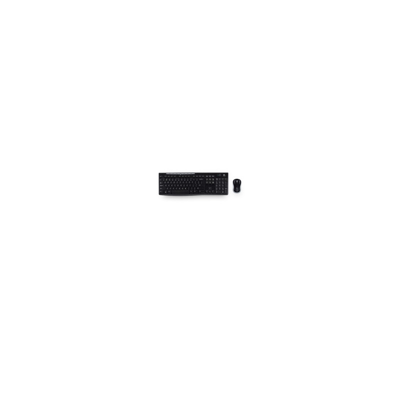 Logitech MK270 Keyboard and Mouse Set Wireless US Black