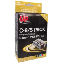 UPrint Tintes kārtridžs Canon PGI-5 / CLI-8 Multipaka