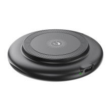 XO wireless inductive charger CX031 black 15W with cable USB-C - USB-C and adapter set