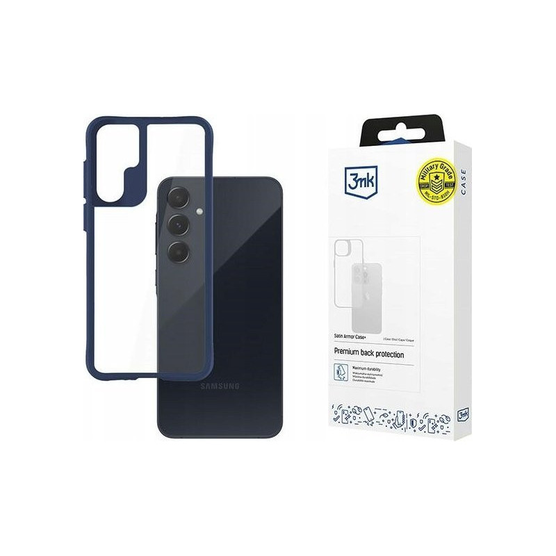 Samsung Galaxy A55 5G - 3mk Satin Armor Case+ Blue