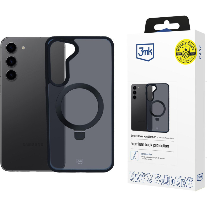 Samsung Galaxy S24 - 3mk Smoke Case Mag&amp;Stand