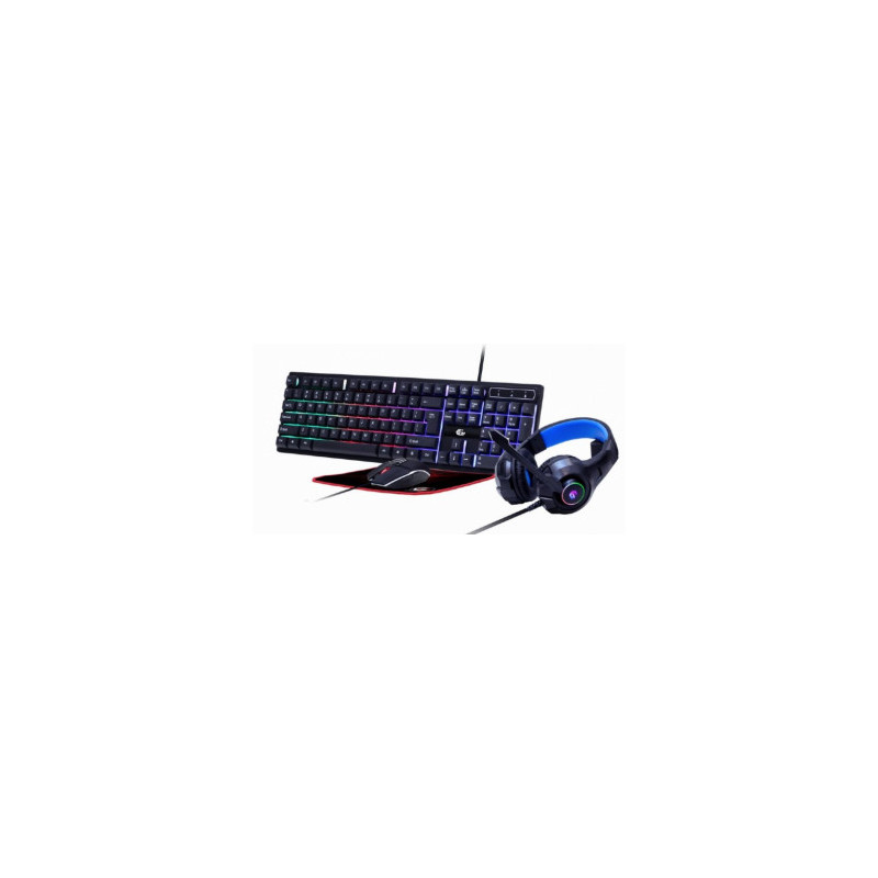 Gembird GGS-UMGL4-02 Gaming Set "Ghost" with 4in1 backlight keyboard mouse pad headphones