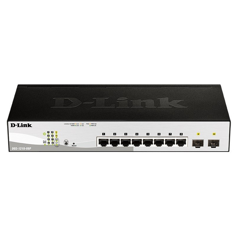 D-link- 8-port 10 / 100 / 1000 Gigabit PoE Smart Switch