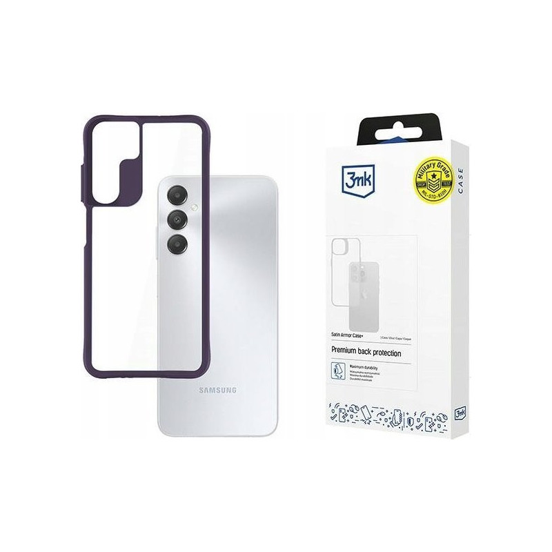 Samsung Galaxy A15 5G - 3mk Satin Armor Case+ Purple