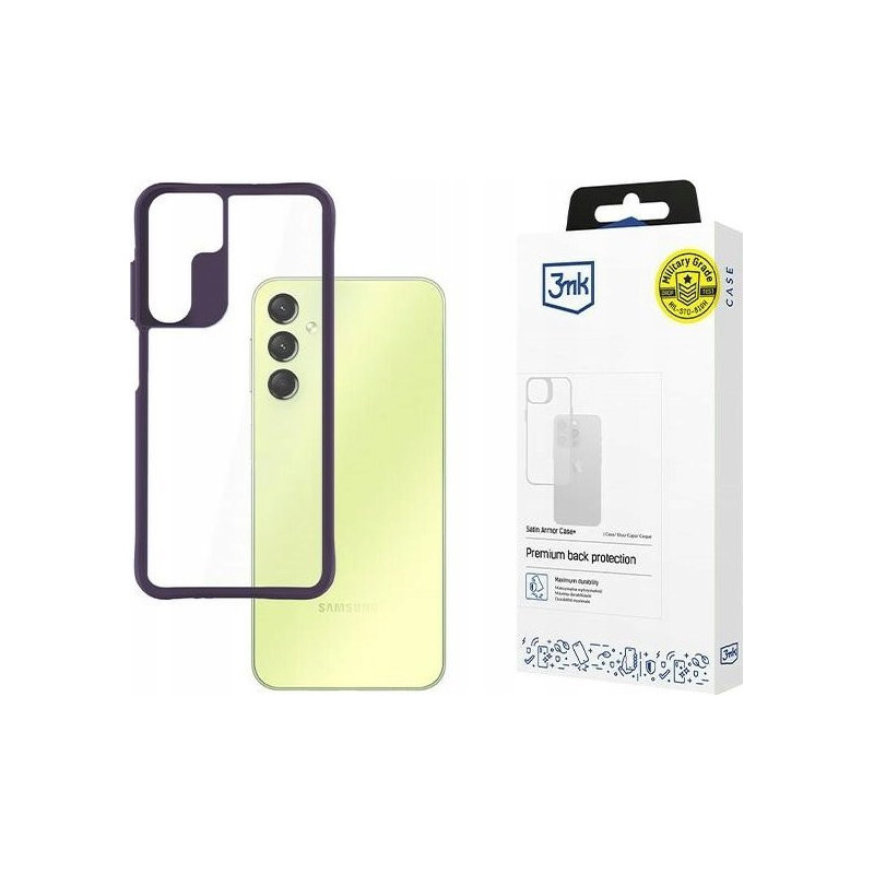 Samsung Galaxy A25 5G - 3mk Satin Armor Case+ Purple