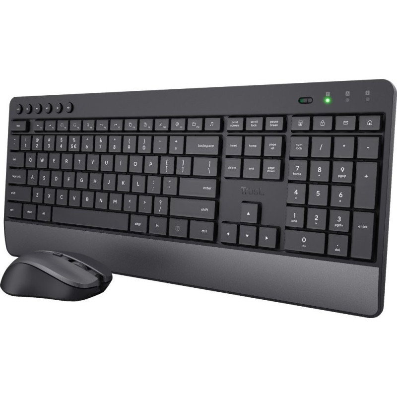 Trust Trezo keyboard Mouse included Universal RF Wireless QWERTY US English Black (24529)