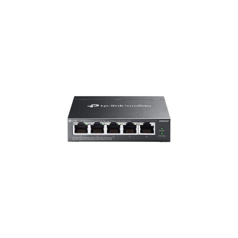 TP-Link Omada ES205G Managed Gigabit Ethernet (10 / 100 / 1000) Power over Ethernet (PoE) Black