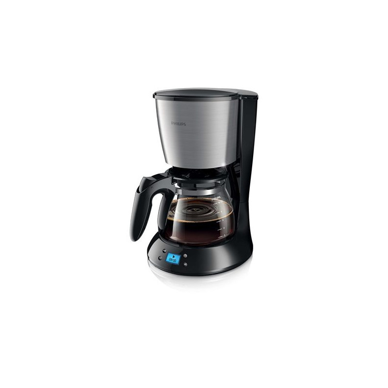 Philips Daily Collection Coffee maker HD7459 / 20 With glass jug With timer Black &amp; metal 8710103683919