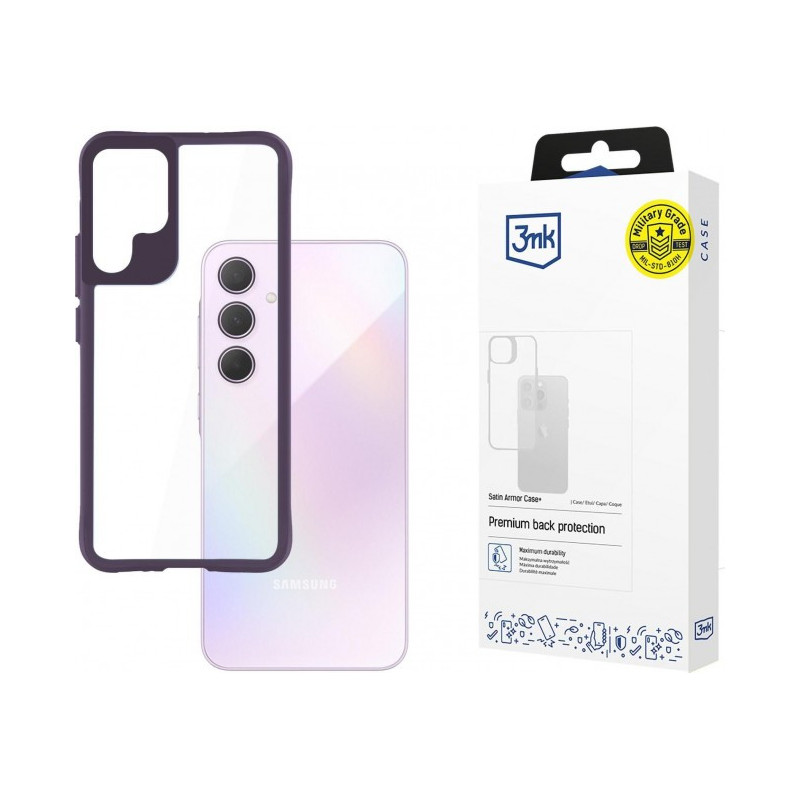 Samsung Galaxy A35 5G - 3mk Satin Armor Case+ Purple